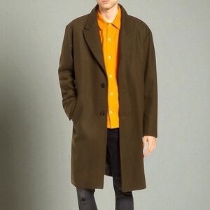 SATURDAYS NYC Kawano
Wool Blend Overcoat Size Medium